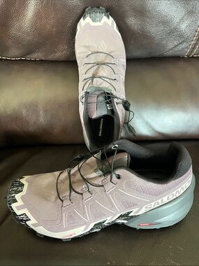 Salomon Women’s Trail Shoes — Mauve and Black